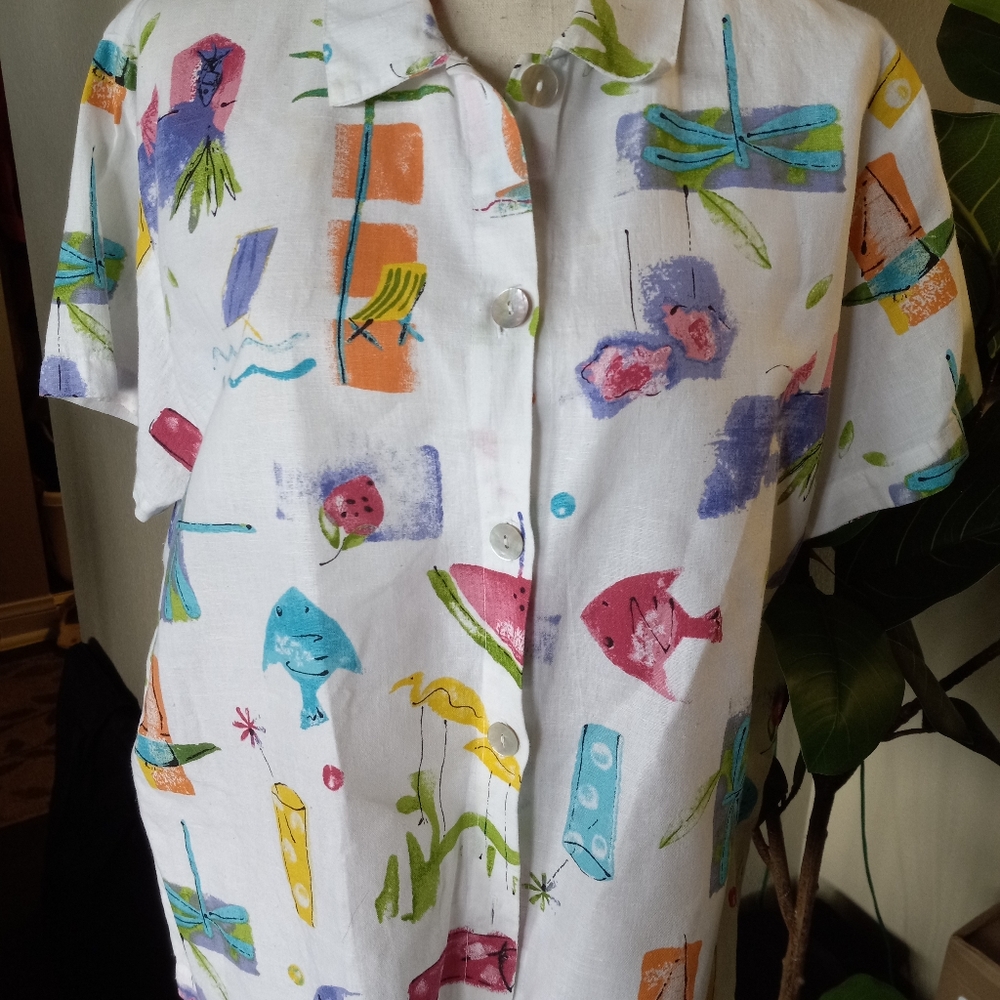 Cotton (linen) blouse